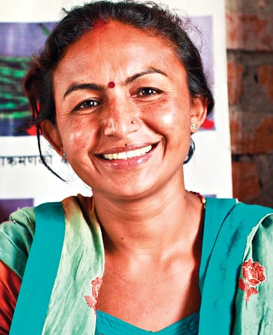 Image of a woman smiling.