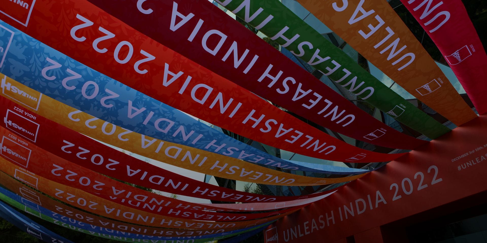 Image of ribbons indicating UNLEASH INDIA 2022